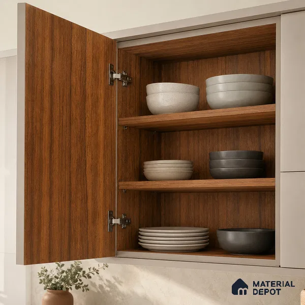 Wooden Look Liner Laminate LM 17877 8 x 4 ft Suede Finish - 0.72 mm | Ideal For Wardrobes | Matching Edgeband - EB 01707