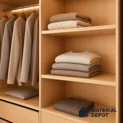 Wooden Look Wood Liner Laminate LM 17878 8 x 4 ft Suede Finish - 0.72 mm | Ideal For Wardrobes | Matching Edgeband - EB 01708