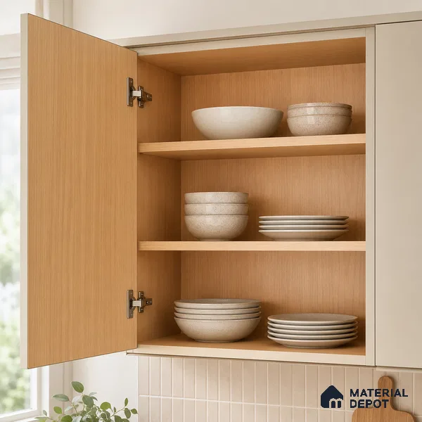 Wooden Look Wood Liner Laminate LM 17878 8 x 4 ft Suede Finish - 0.72 mm | Ideal For Wardrobes | Matching Edgeband - EB 01708