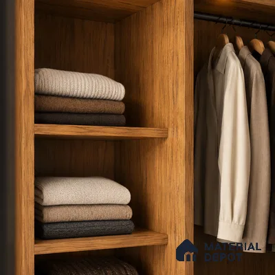 Wooden Look Liner Laminate LM 17879 8 x 4 ft Suede Finish - 0.72 mm | Ideal For Wardrobes | Matching Edgeband - EB 01709