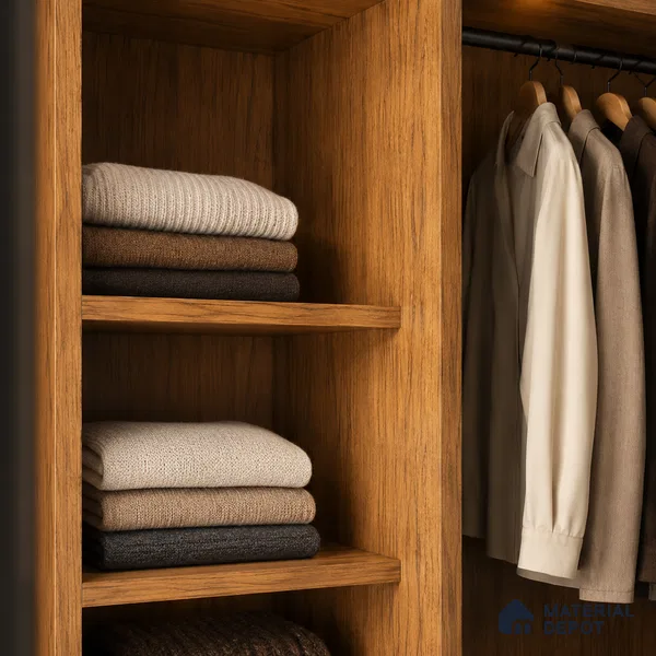Wooden Look Liner Laminate LM 17879 8 x 4 ft Suede Finish - 0.72 mm | Ideal For Wardrobes | Matching Edgeband - EB 01709
