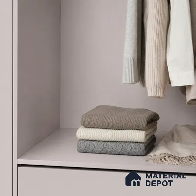 Light Grey Liner Laminate LM 17881 8 x 4 ft Suede Finish - 0.72 mm | Suitable for Living Room, Kitchen, Office