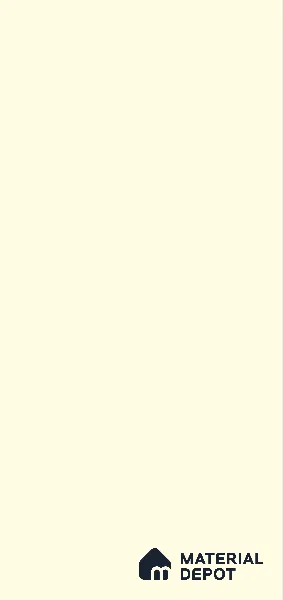 White Butter Solid Colors Look LM 25695 8 ft x 4 ft High Gloss Finish Arylic Laminate - 1 mm | Suitable for Living Room, Kitchen, Office