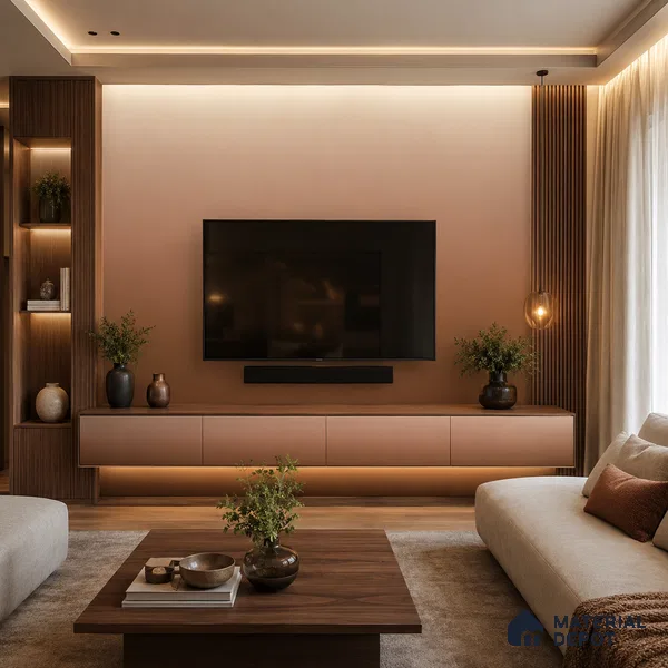 Chestnut Brown Solid Color Gradient look LM 24978 8 ft x 4 ft Texture Finish Ombre Laminate - 1 mm | Suitable for Feature Wall,  Wardrobe, TV Unit