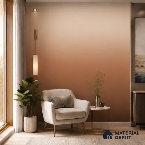 Chestnut Brown Solid Color Gradient look LM 24978 8 ft x 4 ft Texture Finish Ombre Laminate - 1 mm | Suitable for Feature Wall, Wardrobe, TV Unit