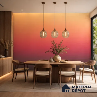 Coral Solid Color Gradient look LM 24981 8 ft x 4 ft Texture Finish Ombre Laminate - 1 mm | Suitable for Feature Wall,  Wardrobe, TV Unit