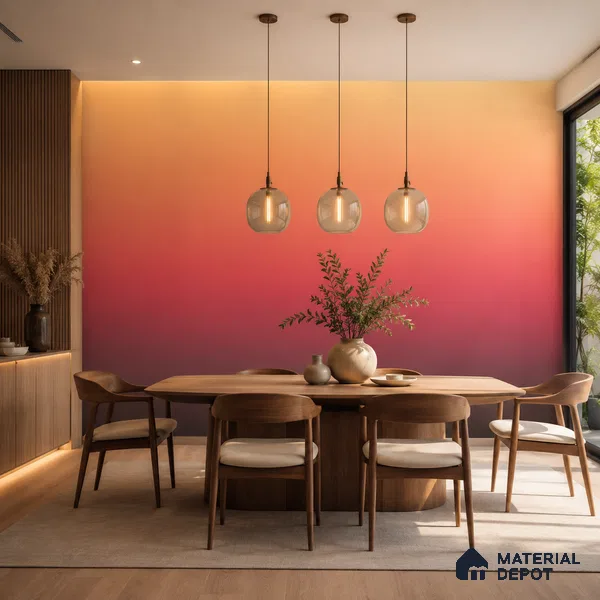Coral Solid Color Gradient look LM 24981 8 ft x 4 ft Texture Finish Ombre Laminate - 1 mm | Suitable for Feature Wall, Wardrobe, TV Unit