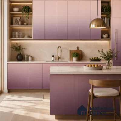 Dusty Rose Pink Solid Color Gradient look LM 24982 8 ft x 4 ft Texture Finish Ombre Laminate - 1 mm | Suitable for Feature Wall,  Wardrobe, TV Unit