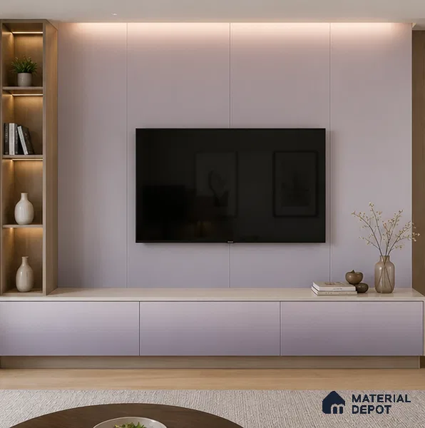 Slate Grey Solid Color Gradient look LM 24984 8 ft x 4 ft Texture Finish Ombre Laminate - 1 mm | Suitable for Feature Wall,  Wardrobe, TV Unit