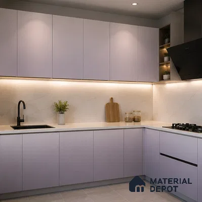 Slate Grey Solid Color Gradient look LM 24984 8 ft x 4 ft Texture Finish Ombre Laminate - 1 mm | Suitable for Feature Wall,  Wardrobe, TV Unit