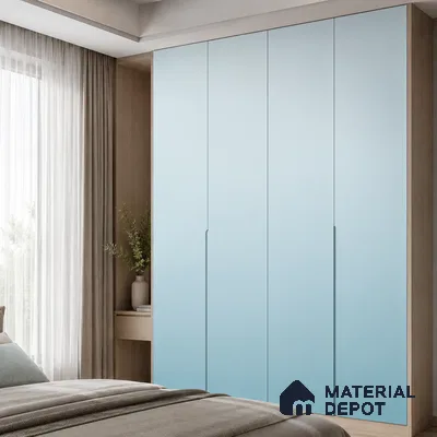 Aqua Blue Solid Color Gradient look LM 24985 8 ft x 4 ft Texture Finish Ombre Laminate - 1 mm | Suitable for Feature Wall,  Wardrobe, TV Unit