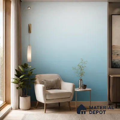 Aqua Blue Solid Color Gradient look LM 24985 8 ft x 4 ft Texture Finish Ombre Laminate - 1 mm | Suitable for Feature Wall,  Wardrobe, TV Unit