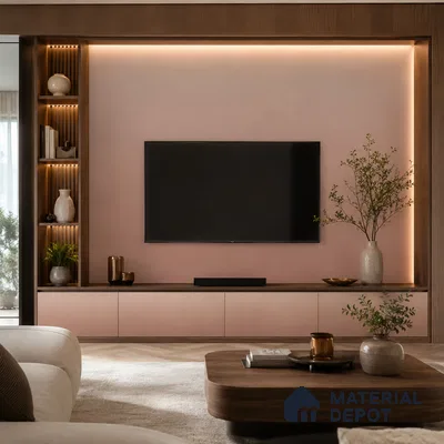 Rosewood Brown Solid Color Gradient look LM 24986 8 ft x 4 ft Texture Finish Ombre Laminate - 1 mm | Suitable for Feature Wall,  Wardrobe, TV Unit