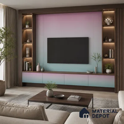 Sage Grey Solid Color Gradient look LM 24990 8 ft x 4 ft Texture Finish Ombre Laminate - 1 mm | Suitable for Feature Wall,  Wardrobe, TV Unit