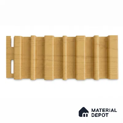 Honey Maple 10 ft x 0.89 ft (3060x270 mm) Stripes Design Interior & Exterior Wall & Ceiling Panel - 20 mm | Suitable for Balcony, Facade & Open Area | Width is Subjected to 5% Variation