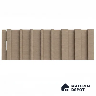 Danish Teak 10 ft x 0.89 ft (3060x270 mm) Unic Design Interior & Exterior Wall & Ceiling Panel - 15 mm | Suitable for Balcony, Facade & Open Area | Width is Subjected to 5% Variation