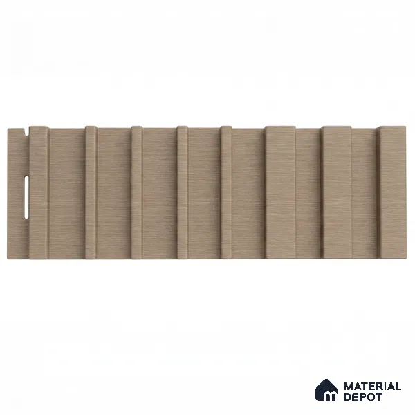 Danish Teak 10 ft x 0.89 ft (3060x270 mm) Unic Design Interior & Exterior Wall & Ceiling Panel - 15 mm | Suitable for Balcony, Facade & Open Area | Width is Subjected to 5% Variation