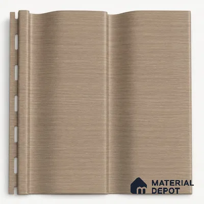 Danish Teak 10 ft x 0.89 ft (3060x270 mm) Wave Design Interior & Exterior Wall & Ceiling Panel - 16 mm | Suitable for Balcony, Facade & Open Area | Width is Subjected to 5% Variation