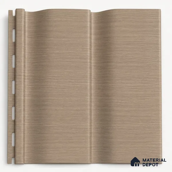 Danish Teak 10 ft x 0.89 ft (3060x270 mm) Wave Design Interior & Exterior Wall & Ceiling Panel - 16 mm | Suitable for Balcony, Facade & Open Area | Width is Subjected to 5% Variation