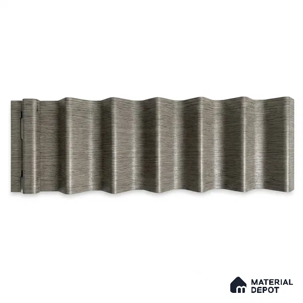 Oak Noir 10 ft x 0.85 ft (3060x260 mm) Prism Design Interior & Exterior Wall & Ceiling Panel - 21 mm | Suitable for Balcony, Facade & Open Area | Width is Subjected to 5% Variation