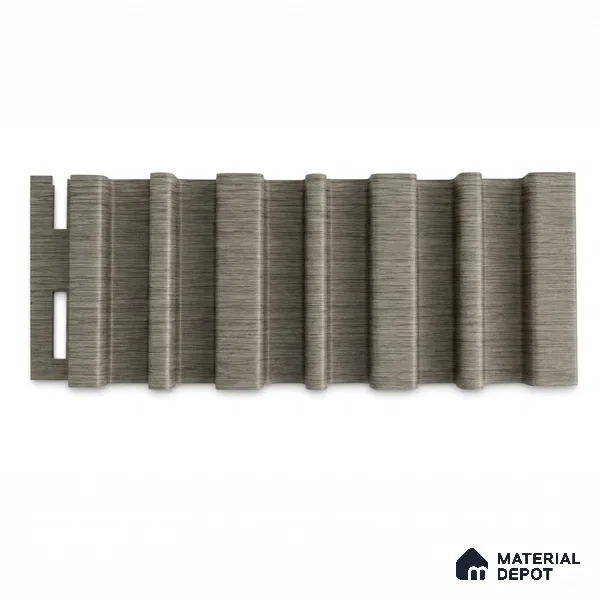 Oak Noir 10 ft x 0.89 ft (3060x270 mm) Stripes Design Interior & Exterior Wall & Ceiling Panel - 20 mm | Suitable for Balcony, Facade & Open Area | Width is Subjected to 5% Variation
