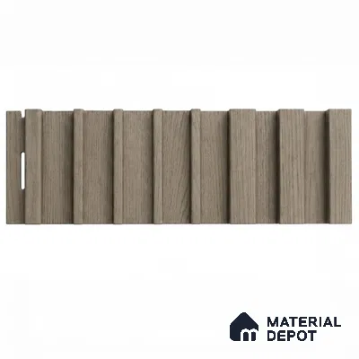 Oak Noir 10 ft x 0.89 ft (3060x270 mm) Unic Design Interior & Exterior Wall & Ceiling Panel - 15 mm | Suitable for Balcony, Facade & Open Area | Width is Subjected to 5% Variation