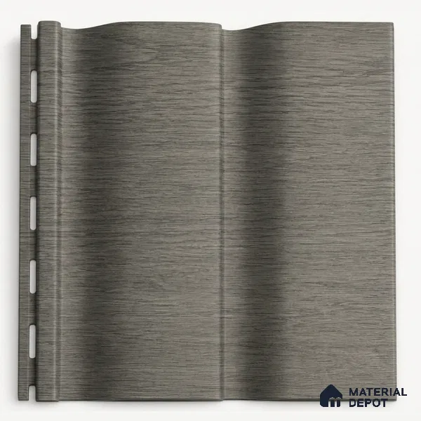Oak Noir 10 ft x 0.89 ft (3060x270 mm) Wave Design Interior & Exterior Wall & Ceiling Panel - 16 mm | Suitable for Balcony, Facade & Open Area | Width is Subjected to 5% Variation