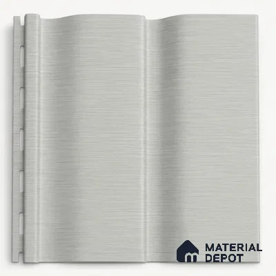 White Mist 10 ft x 0.89 ft (3060x270 mm) Wave Design Interior & Exterior Wall & Ceiling Panel - 16 mm | Suitable for Balcony, Facade & Open Area | Width is Subjected to 5% Variation