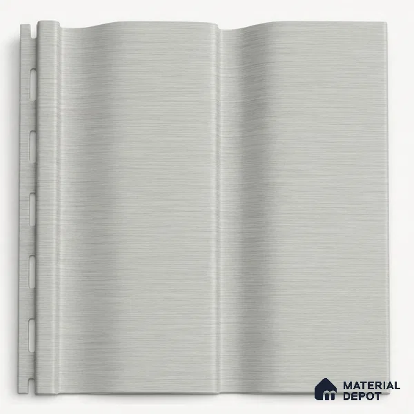 White Mist 10 ft x 0.89 ft (3060x270 mm) Wave Design Interior & Exterior Wall & Ceiling Panel - 16 mm | Suitable for Balcony, Facade & Open Area | Width is Subjected to 5% Variation