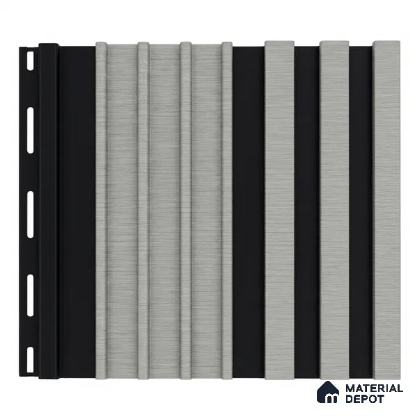 White Mist 10 ft x 0.89 ft (3060x270 mm) Unic Dual Tone Design Interior & Exterior Wall & Ceiling Panel - 15 mm | Suitable for Balcony, Facade & Open Area | Width is Subjected to 5% Variation