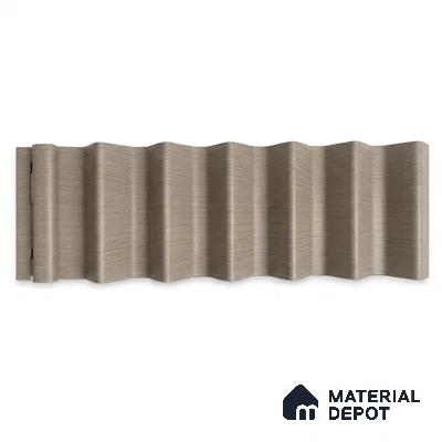 Noce Grande 10 ft x 0.85 ft (3060x260 mm) Prism Design Interior & Exterior Wall & Ceiling Panel - 21 mm | Suitable for Balcony, Facade & Open Area | Width is Subjected to 5% Variation