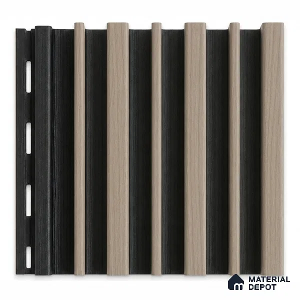 Noce Grande 10 ft x 0.89 ft (3060x270 mm) Stripes Dual Tone Design Interior & Exterior Wall & Ceiling Panel - 20 mm | Suitable for Balcony, Facade & Open Area | Width is Subjected to 5% Variation