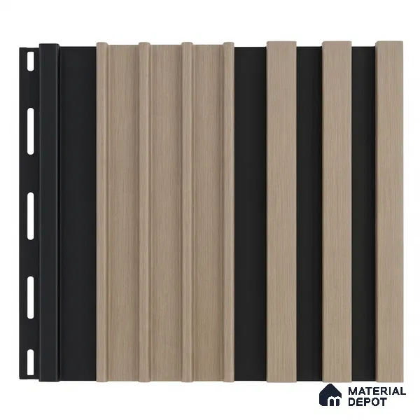 Noce Grande 10 ft x 0.89 ft (3060x270 mm) Unic Dual Tone Design Interior & Exterior Wall & Ceiling Panel - 15 mm | Suitable for Balcony, Facade & Open Area | Width is Subjected to 5% Variation