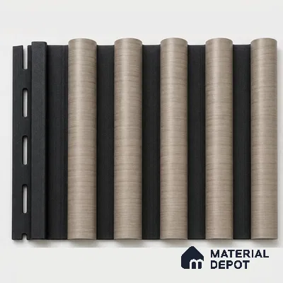 Noce Grande 10 ft x 0.7 ft (3060x215 mm) Dome Dual Black Design Interior & Exterior Wall & Ceiling Panel - 20 mm | Suitable for Balcony, Facade & Open Area | Width is Subjected to 5% Variation
