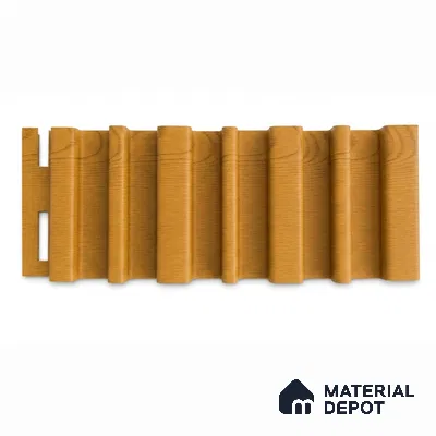 Gold Maple 10 ft x 0.89 ft (3060x270 mm) Stripes Design Interior & Exterior Wall & Ceiling Panel - 20 mm | Suitable for Balcony, Facade & Open Area | Width is Subjected to 5% Variation