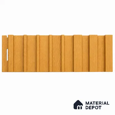 Gold Maple 10 ft x 0.89 ft (3060x270 mm) Unic Design Interior & Exterior Wall & Ceiling Panel - 15 mm | Suitable for Balcony, Facade & Open Area | Width is Subjected to 5% Variation