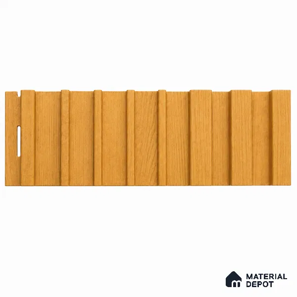 Gold Maple 10 ft x 0.89 ft (3060x270 mm) Unic Design Interior & Exterior Wall & Ceiling Panel - 15 mm | Suitable for Balcony, Facade & Open Area | Width is Subjected to 5% Variation