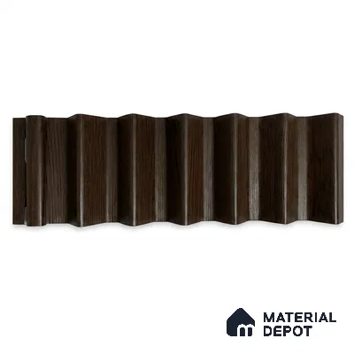 English Nut 10 ft x 0.85 ft (3060x260 mm) Prism Design Interior & Exterior Wall & Ceiling Panel - 21 mm | Suitable for Balcony, Facade & Open Area | Width is Subjected to 5% Variation