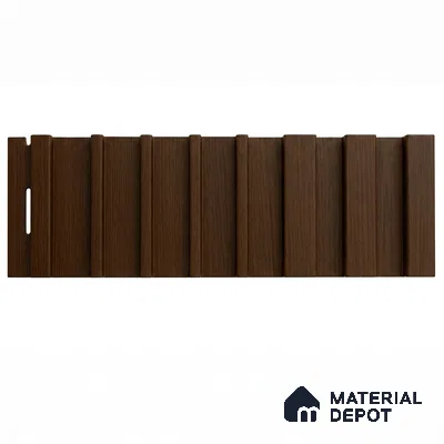 English Nut 10 ft x 0.89 ft (3060x270 mm) Unic Design Interior & Exterior Wall & Ceiling Panel - 15 mm | Suitable for Balcony, Facade & Open Area | Width is Subjected to 5% Variation