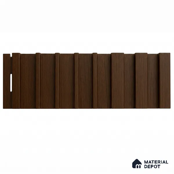 English Nut 10 ft x 0.89 ft (3060x270 mm) Unic Design Interior & Exterior Wall & Ceiling Panel - 15 mm | Suitable for Balcony, Facade & Open Area | Width is Subjected to 5% Variation
