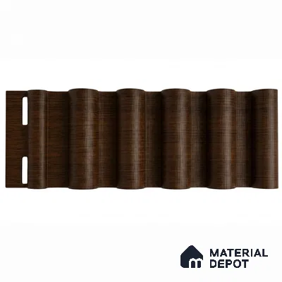 English Nut 10 ft x 0.7 ft (3060x215 mm) Dome Design Interior & Exterior Wall & Ceiling Panel - 20 mm | Suitable for Balcony, Facade & Open Area | Width is Subjected to 5% Variation