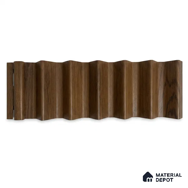 Oak Wood Ocre 10 ft x 0.85 ft (3060x260 mm) Prism Design Interior & Exterior Wall & Ceiling Panel - 21 mm | Suitable for Balcony, Facade & Open Area | Width is Subjected to 5% Variation