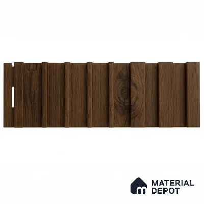 Oak Wood Ocre 10 ft x 0.89 ft (3060x270 mm) Unic Design Interior & Exterior Wall & Ceiling Panel - 15 mm | Suitable for Balcony, Facade & Open Area | Width is Subjected to 5% Variation