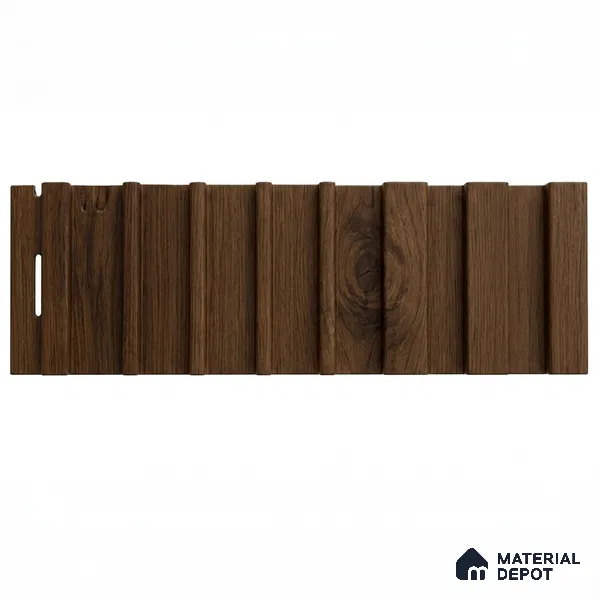 Oak Wood Ocre 10 ft x 0.89 ft (3060x270 mm) Unic Design Interior & Exterior Wall & Ceiling Panel - 15 mm | Suitable for Balcony, Facade & Open Area | Width is Subjected to 5% Variation