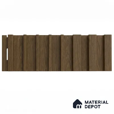 Spiced Walnut 10 ft x 0.89 ft (3060x270 mm) Unic Design Interior & Exterior Wall & Ceiling Panel - 15 mm | Suitable for Balcony, Facade & Open Area | Width is Subjected to 5% Variation