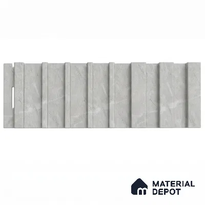 Armani Grey 10 ft x 0.89 ft (3060x270 mm) Unic Design Interior & Exterior Wall & Ceiling Panel - 15 mm | Suitable for Balcony, Facade & Open Area | Width is Subjected to 5% Variation