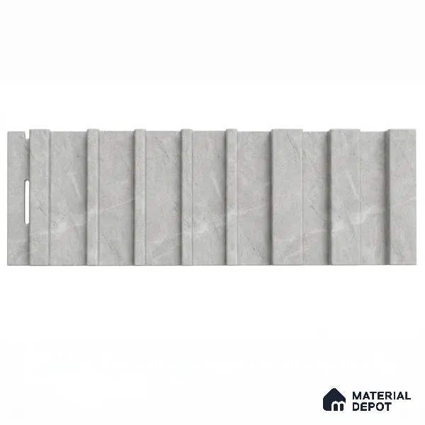 Armani Grey 10 ft x 0.89 ft (3060x270 mm) Unic Design Interior & Exterior Wall & Ceiling Panel - 15 mm | Suitable for Balcony, Facade & Open Area | Width is Subjected to 5% Variation