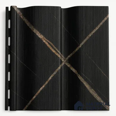 Portoro 10 ft x 0.89 ft (3060x270 mm) Wave Design Interior & Exterior Wall & Ceiling Panel - 16 mm | Suitable for Balcony, Facade & Open Area | Width is Subjected to 5% Variation