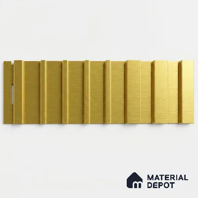 Oro 10 ft x 0.89 ft (3060x270 mm) Unic Design Interior & Exterior Wall & Ceiling Panel - 15 mm | Suitable for Balcony, Facade & Open Area | Width is Subjected to 5% Variation