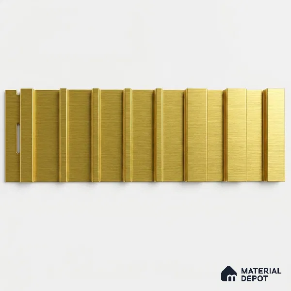 Oro 10 ft x 0.89 ft (3060x270 mm) Unic Design Interior & Exterior Wall & Ceiling Panel - 15 mm | Suitable for Balcony, Facade & Open Area | Width is Subjected to 5% Variation